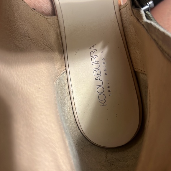 Koolaburra Piaz II Boho Fringe Suede Cut Cuff Heeled Sandals Size 9 - Picture 11 of 11